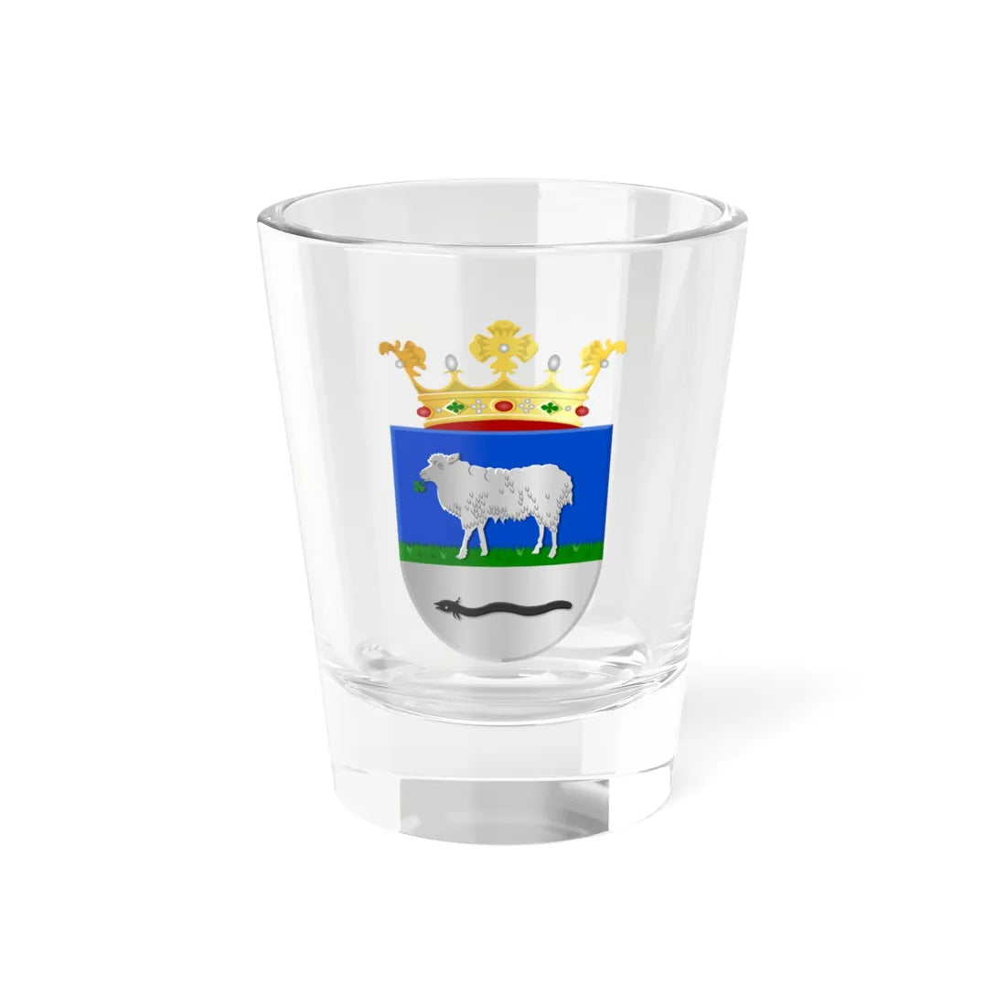 Wijdewormer wapen 1949 (Netherlands) (Coat of Arms) Shot Glass 1.5oz 1.5oz - Go Mug Yourself