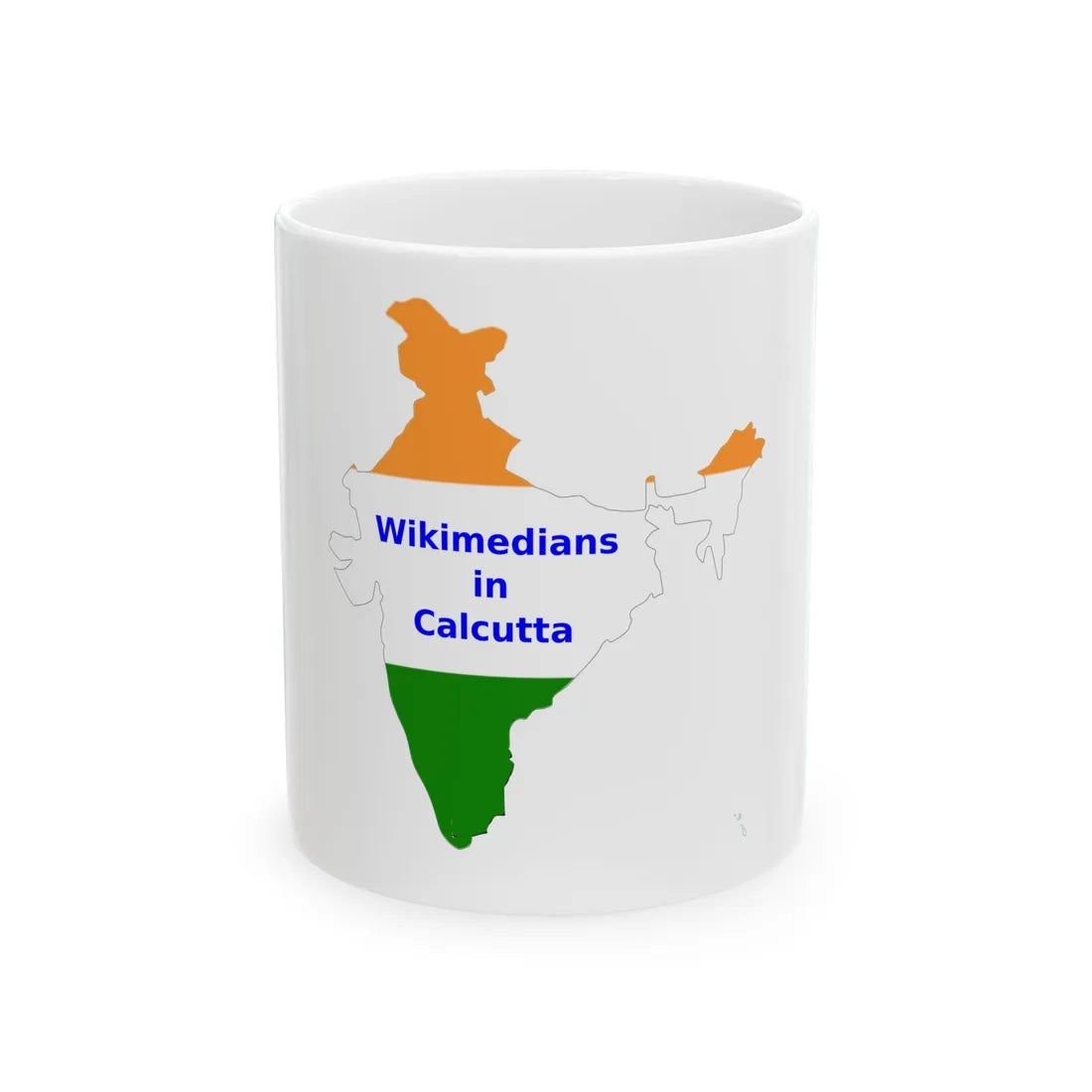 Wikimedians in Calcutta (India) White Coffee Mug 11oz - Go Mug Yourself