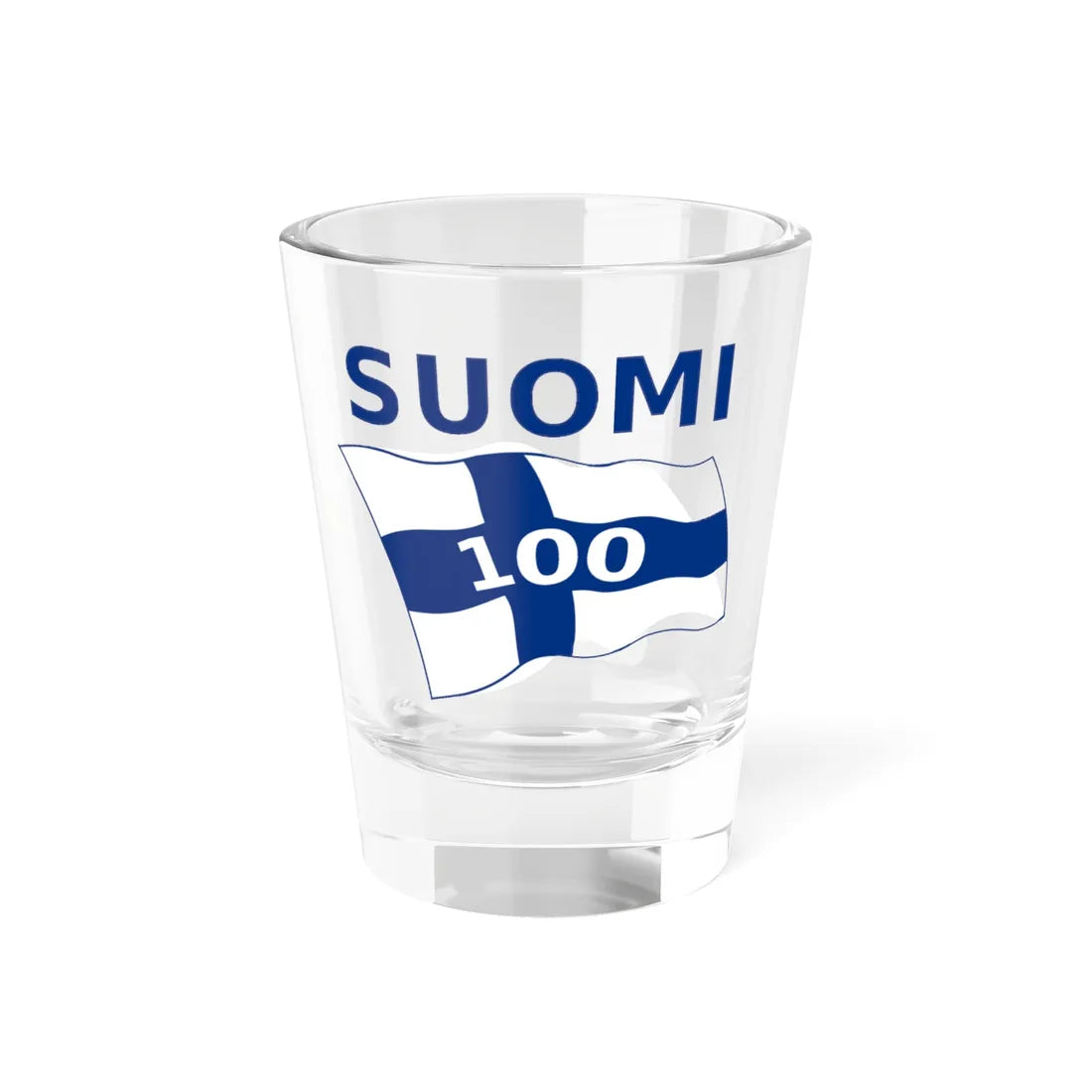 Wikipedia-logo-v2-fi-Suomi-100-proposal-2 (Finland) Shot Glass 1.5oz 1.5oz - Go Mug Yourself