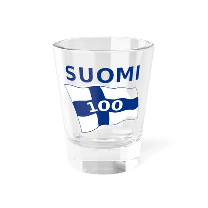 Wikipedia-logo-v2-fi-Suomi-100-proposal-2 (Finland) Shot Glass 1.5oz 1.5oz - Go Mug Yourself