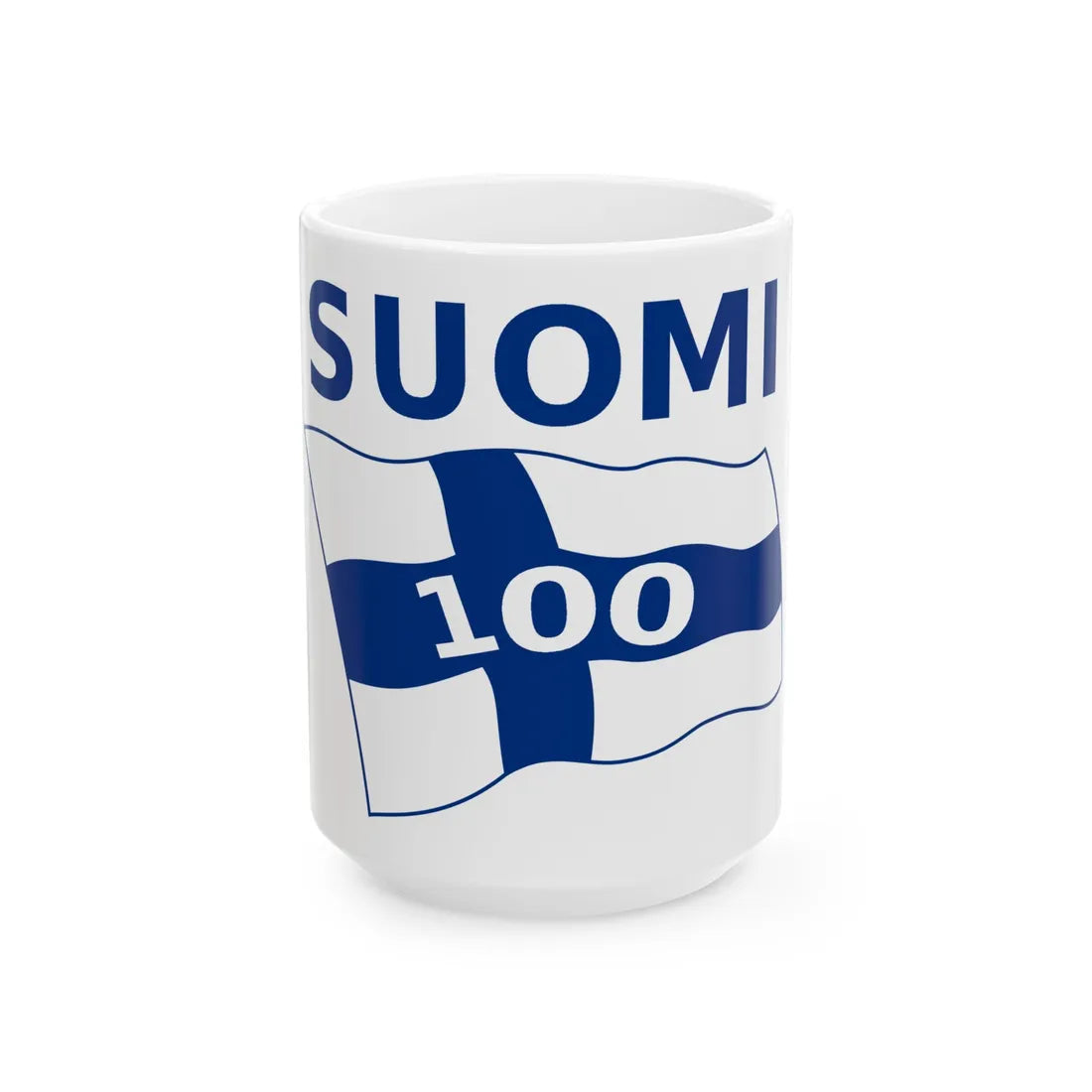 Wikipedia-logo-v2-fi-Suomi-100-proposal-2 (Finland) White Coffee Mug 15oz - Go Mug Yourself