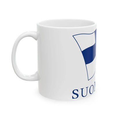Wikipedia-logo-v2-fi-Suomi-100-proposal-3 (Finland) White Coffee Mug - Go Mug Yourself