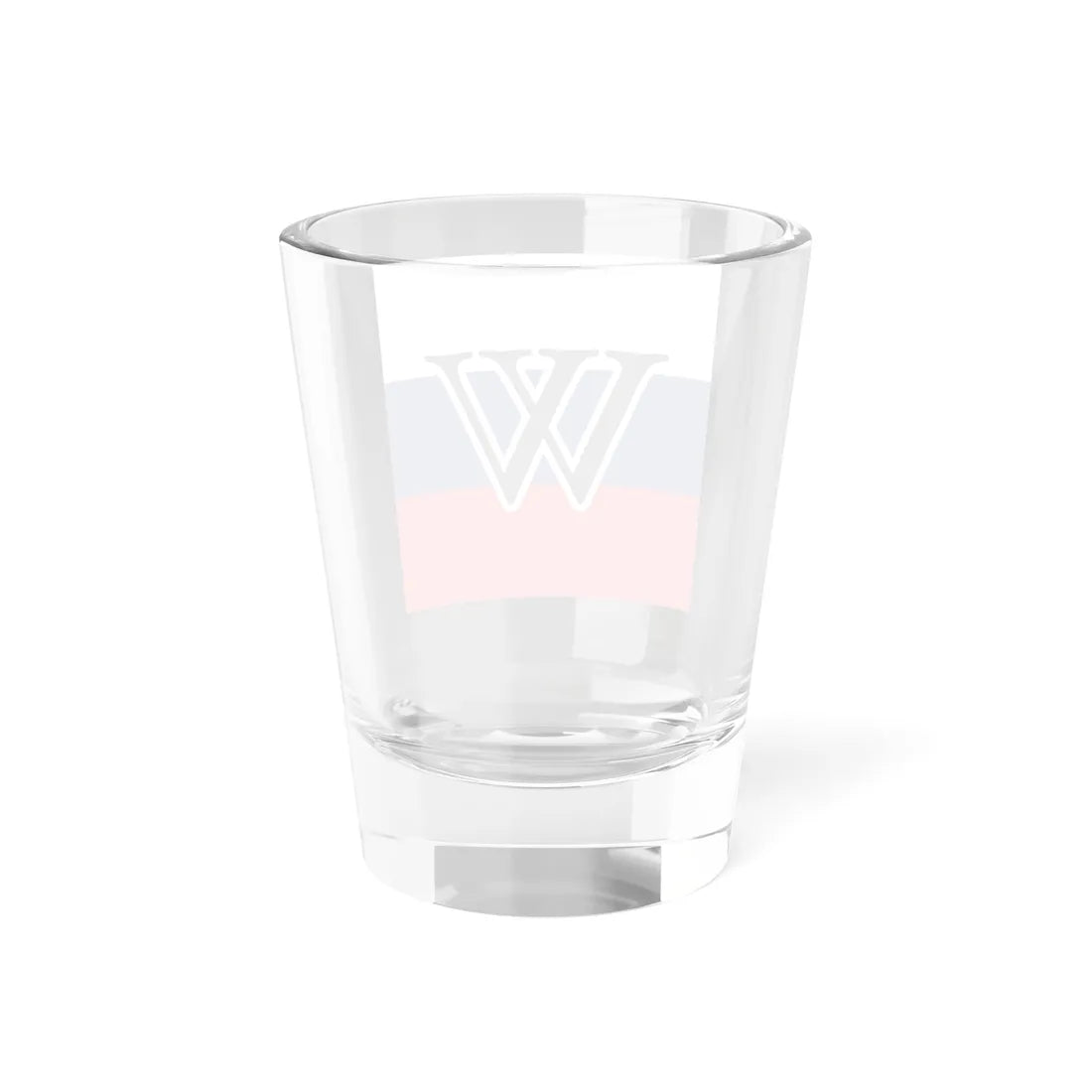 Wikipedias W in Russian colors (Russia) Shot Glass 1.5oz - Go Mug Yourself