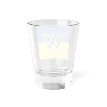 Wikipedias W in Ukraine colors (Ukraine) Shot Glass 1.5oz - Go Mug Yourself