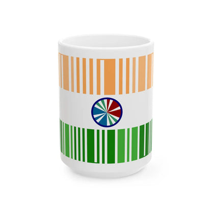 WikiProject India bars (India) White Coffee Mug 15oz - Go Mug Yourself