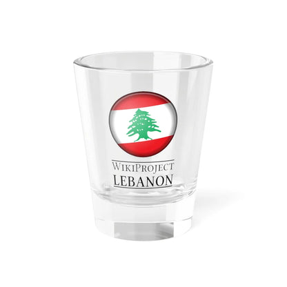 WikiProject Lebanon (Lebanon) Shot Glass 1.5oz 1.5oz - Go Mug Yourself