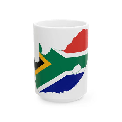 WikiProject RSA logo cropped (South Africa) White Coffee Mug 15oz - Go Mug Yourself