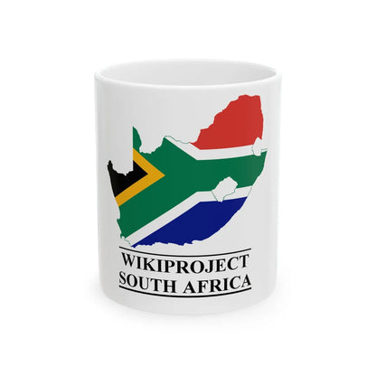WikiProject RSA logo (South Africa) White Coffee Mug 11oz - Go Mug Yourself