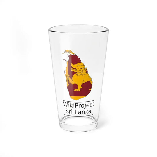 WikiProject Sri Lanka logo (Sri Lanka) Pint Glass 16oz 16oz - Go Mug Yourself