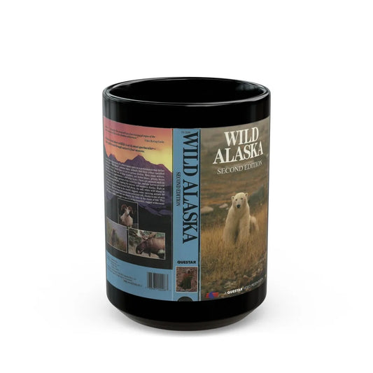 WILD ALASKA SECOND EDITION (VHS COVER) - Black Coffee Mug-15oz-Go Mug Yourself