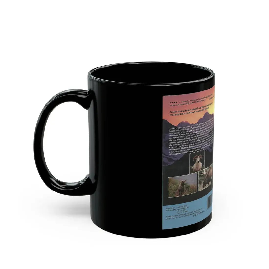 WILD ALASKA SECOND EDITION (VHS COVER) - Black Coffee Mug - Go Mug Yourself