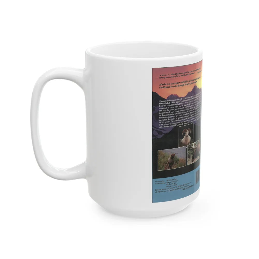 WILD ALASKA SECOND EDITION (VHS COVER) - White Coffee Mug-Go Mug Yourself