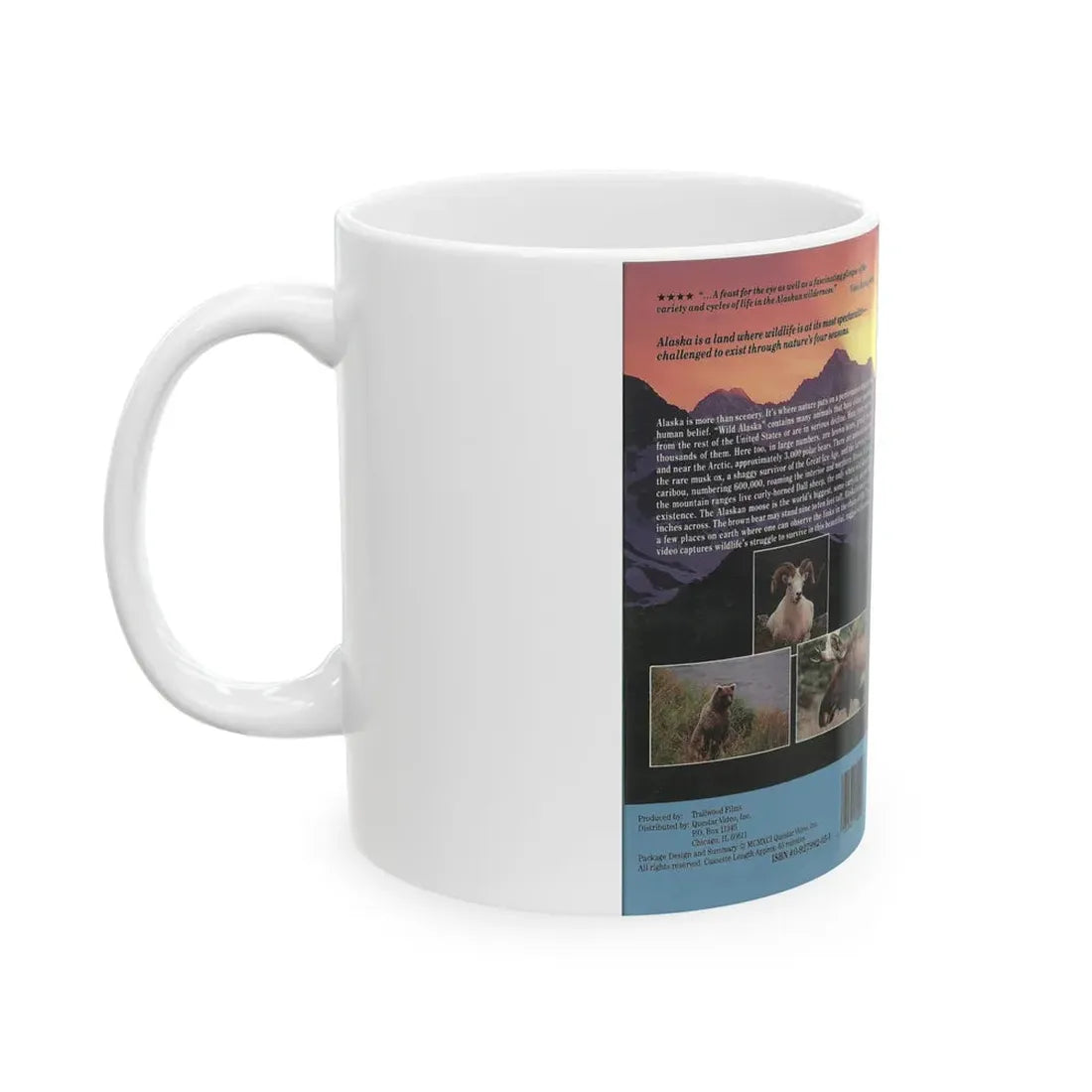 WILD ALASKA SECOND EDITION (VHS COVER) - White Coffee Mug - Go Mug Yourself