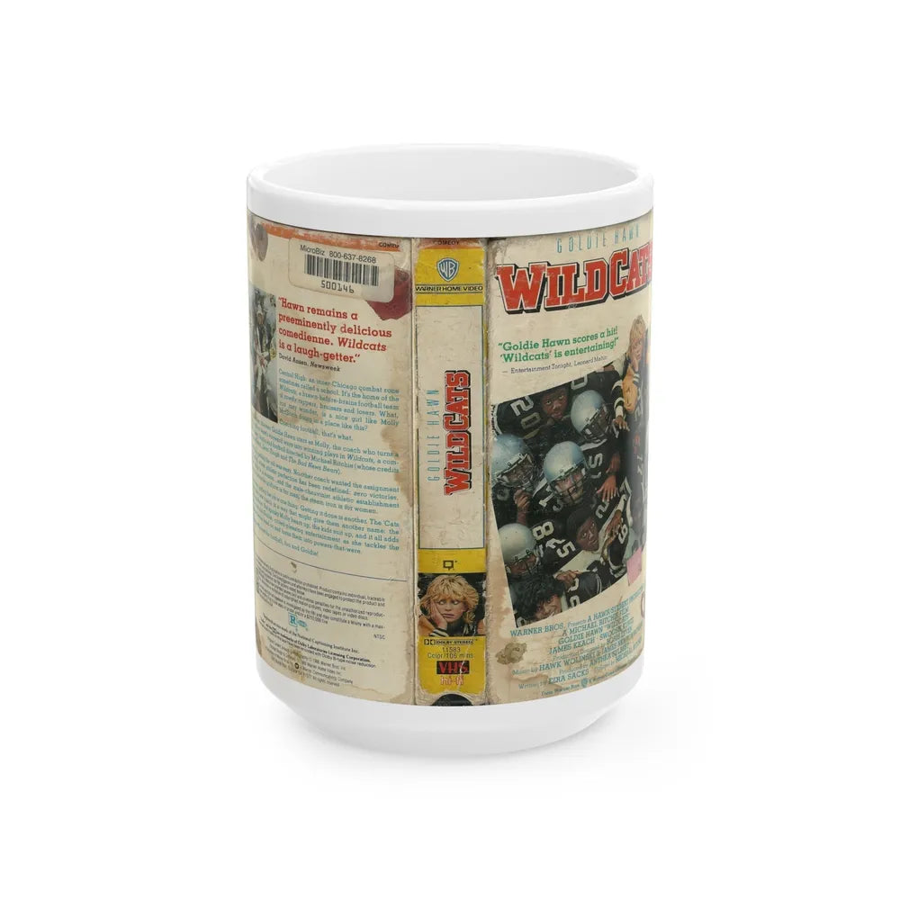 WILD CATS GOLDIE HAWN (VHS COVER) - White Coffee Mug-15oz-Go Mug Yourself