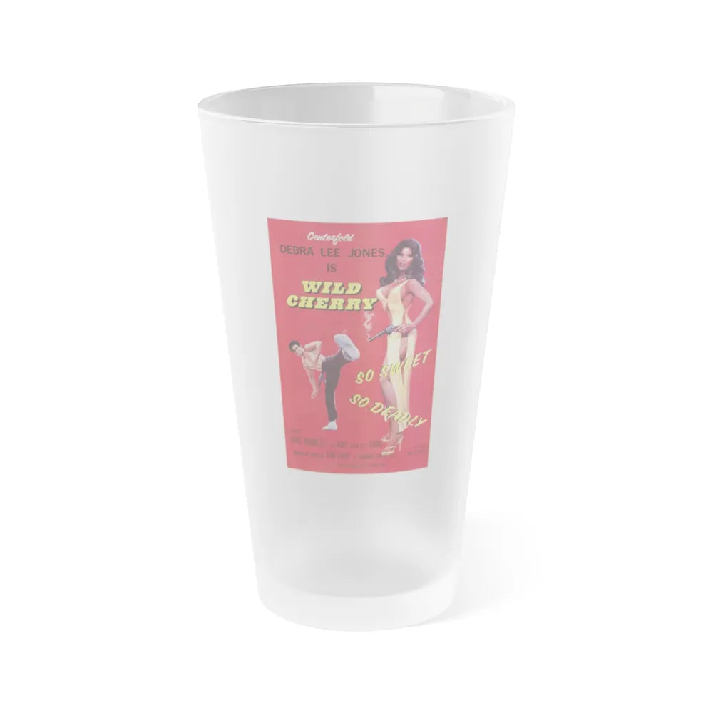 WILD CHERRY 1980 Movie Poster - Frosted Pint Glass 16oz-16oz-Frosted-Go Mug Yourself