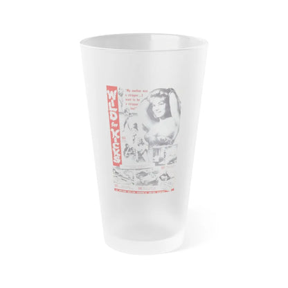 WILD FOR KICKS 1960 Movie Poster - Frosted Pint Glass 16oz-16oz-Frosted-Go Mug Yourself