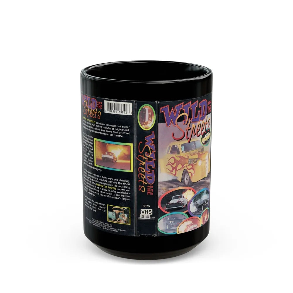 WILD IN THE STREETS (VHS COVER) - Black Coffee Mug-15oz-Go Mug Yourself