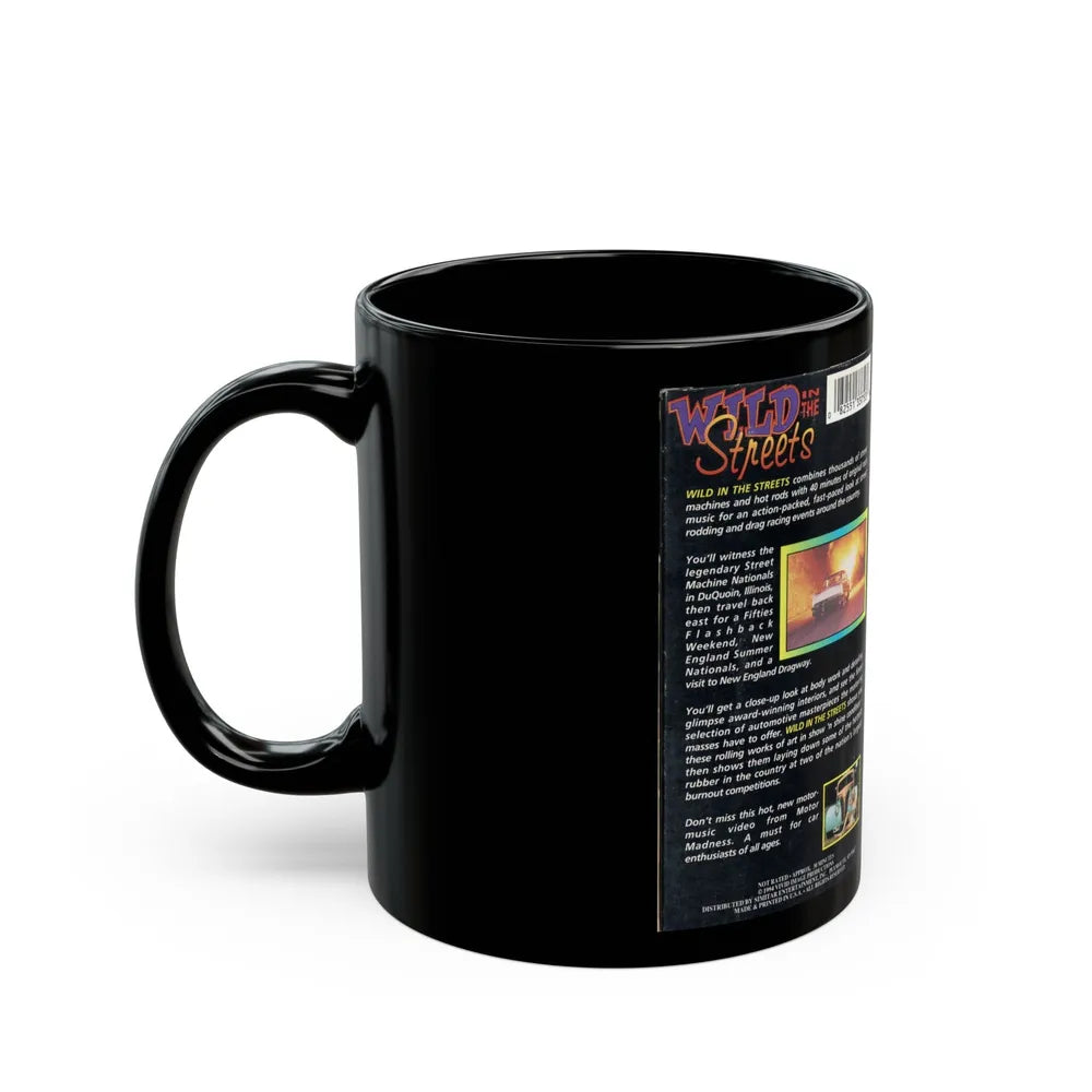 WILD IN THE STREETS (VHS COVER) - Black Coffee Mug-Go Mug Yourself