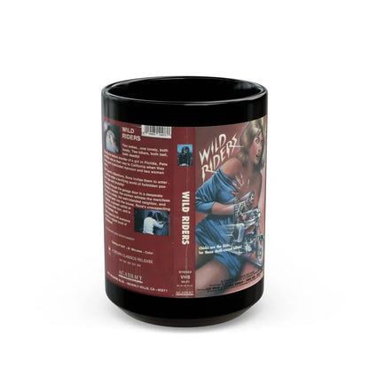 WILD RIDERS (VHS COVER) - Black Coffee Mug 15oz - Go Mug Yourself