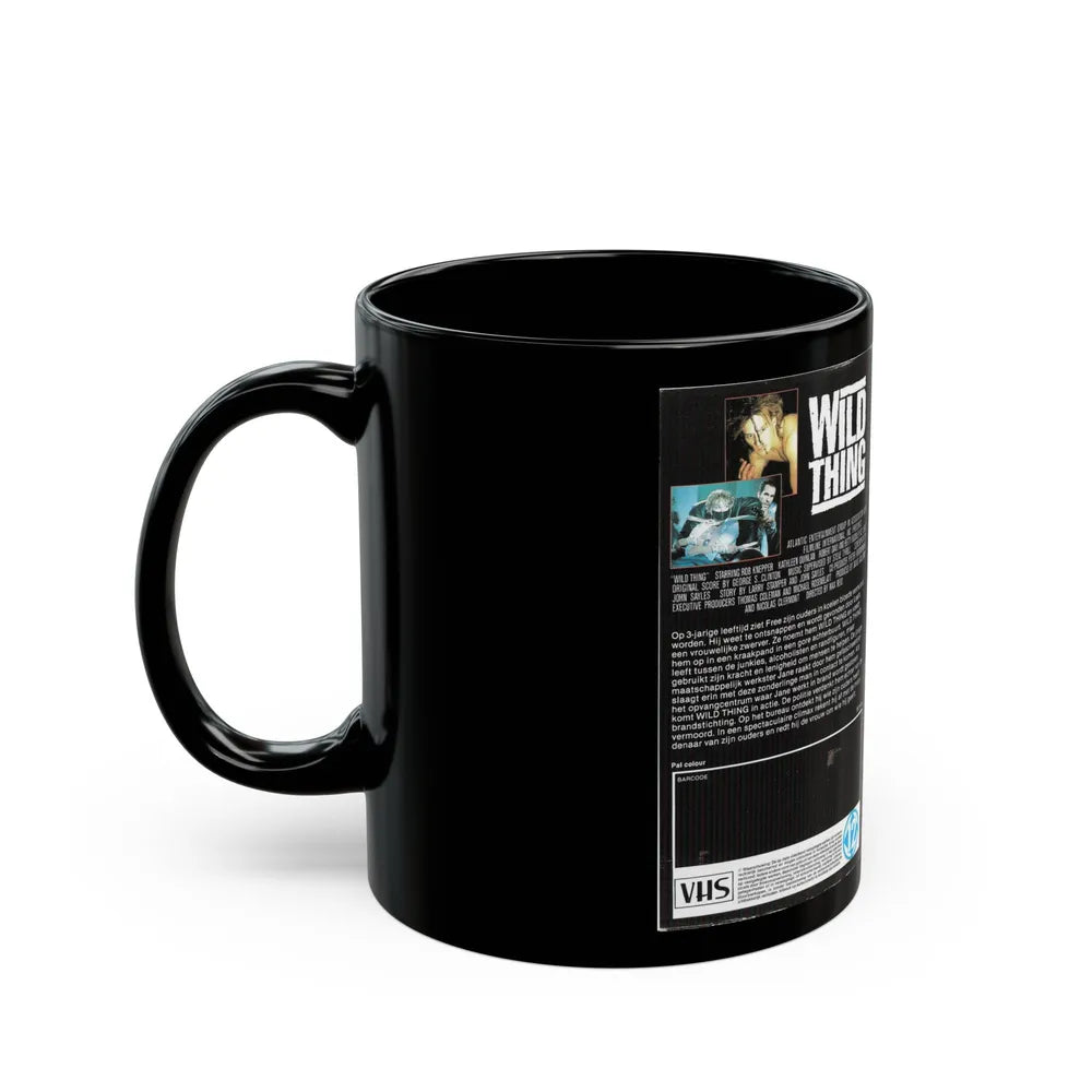 WILD THING (VHS COVER) - Black Coffee Mug-Go Mug Yourself