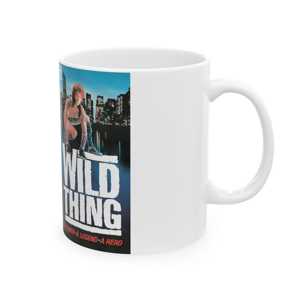 WILD THING (VHS COVER) - White Coffee Mug-Go Mug Yourself