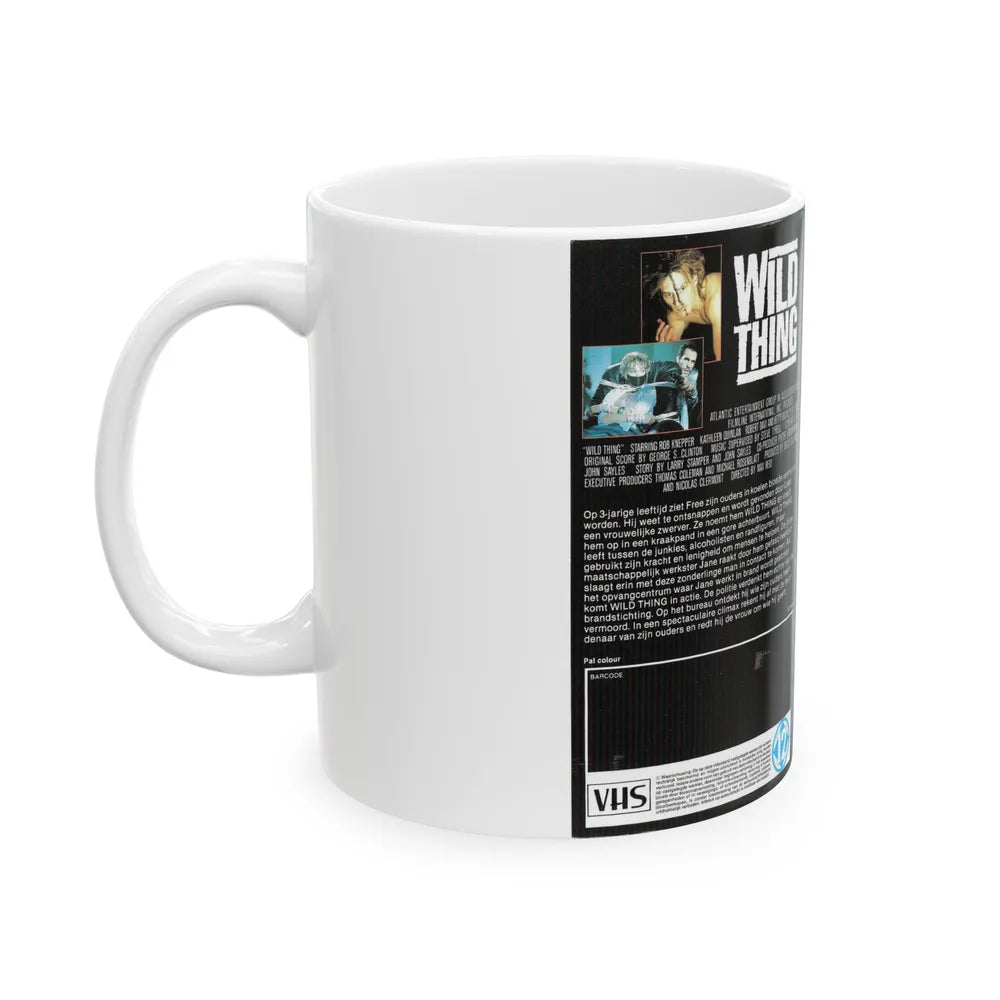 WILD THING (VHS COVER) - White Coffee Mug-Go Mug Yourself