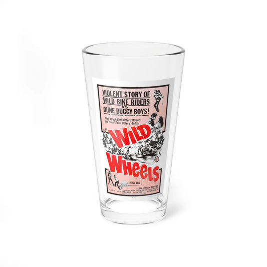 WILD WHEELS 1969 Movie Poster - Pint Glass 16oz-16oz-Go Mug Yourself