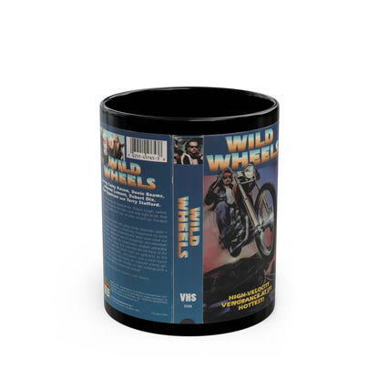 WILD WHEELS (VHS COVER) - Black Coffee Mug-11oz-Go Mug Yourself