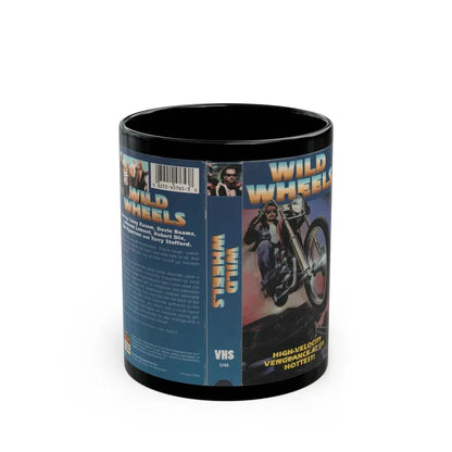 WILD WHEELS (VHS COVER) - Black Coffee Mug 11oz - Go Mug Yourself