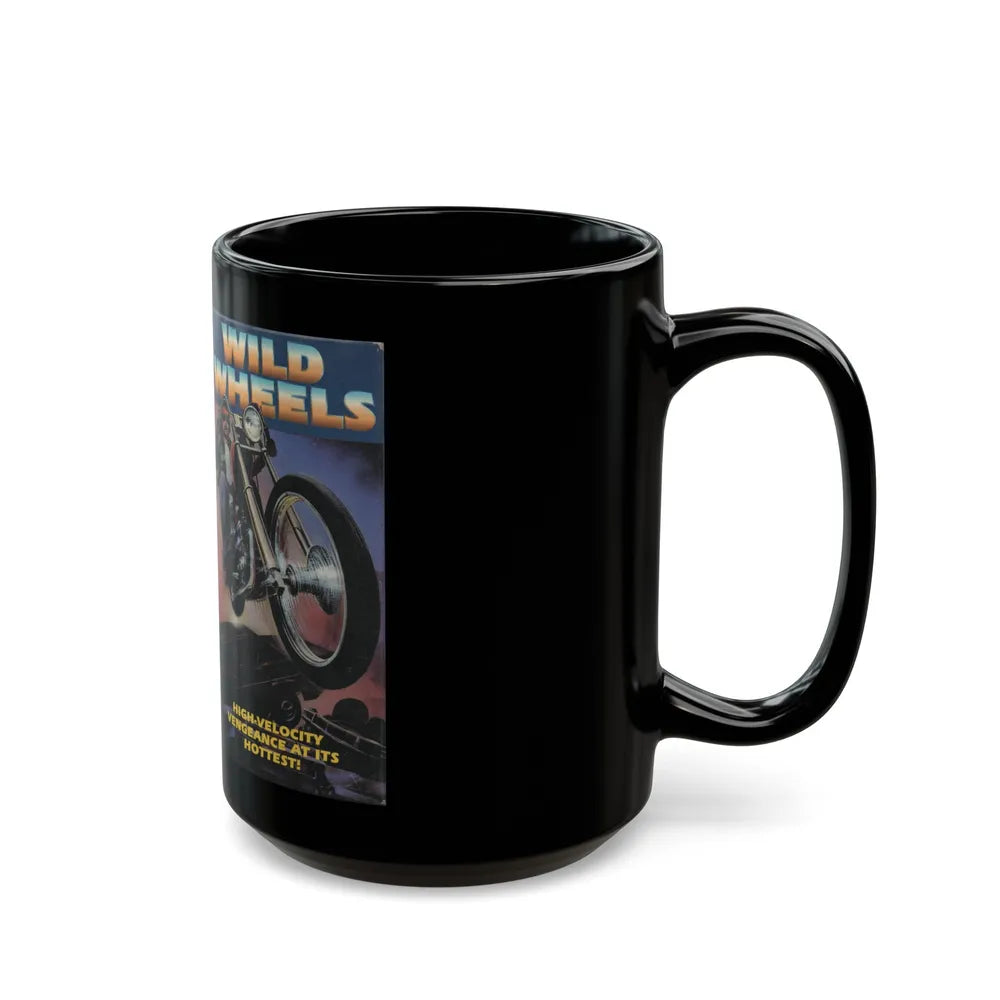 WILD WHEELS (VHS COVER) - Black Coffee Mug-Go Mug Yourself