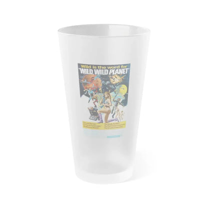 WILD, WILD PLANET 1966 Movie Poster - Frosted Pint Glass 16oz Default Title - Go Mug Yourself