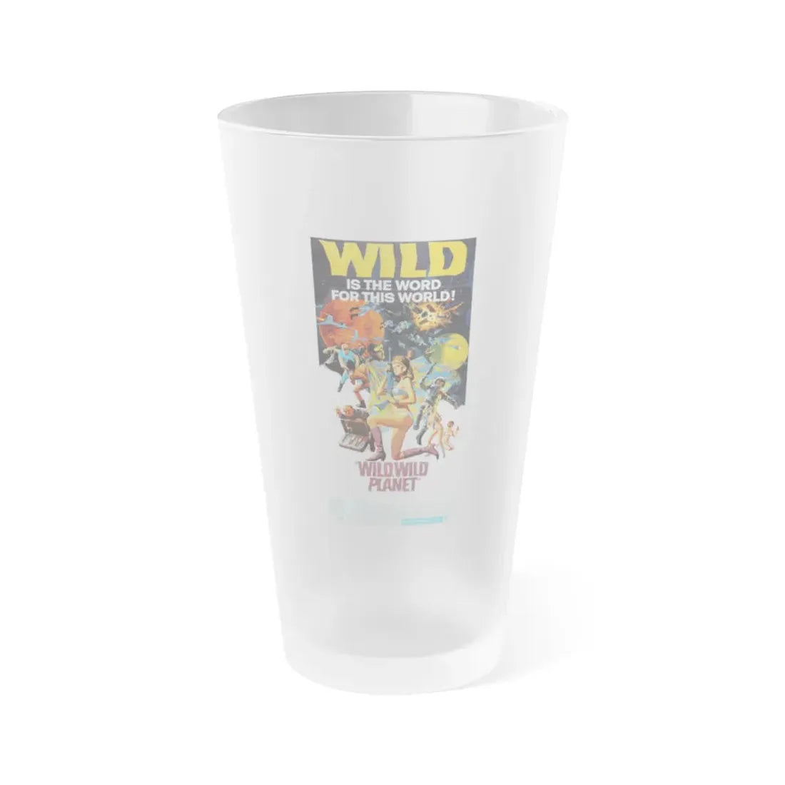 WILD, WILD PLANET (2) 1966 Movie Poster - Frosted Pint Glass 16oz Default Title - Go Mug Yourself