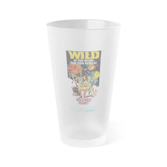 WILD, WILD PLANET (2) 1966 Movie Poster - Frosted Pint Glass 16oz-Go Mug Yourself