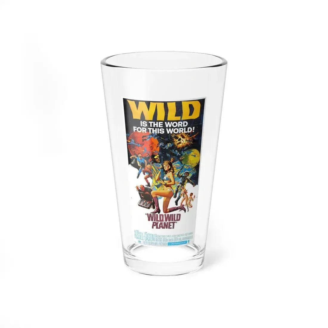 WILD, WILD PLANET (2) 1966 Movie Poster - Pint Glass 16oz - Go Mug Yourself