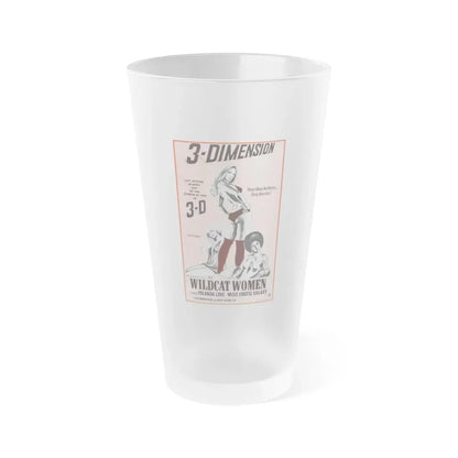 WILDCAT WOMEN (BLACK LOLITA) 1975 Movie Poster - Frosted Pint Glass 16oz Default Title - Go Mug Yourself
