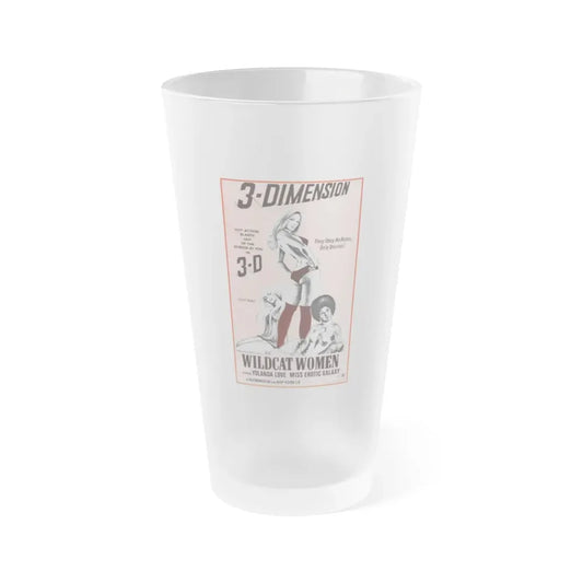 WILDCAT WOMEN (BLACK LOLITA) 1975 Movie Poster - Frosted Pint Glass 16oz Default Title - Go Mug Yourself