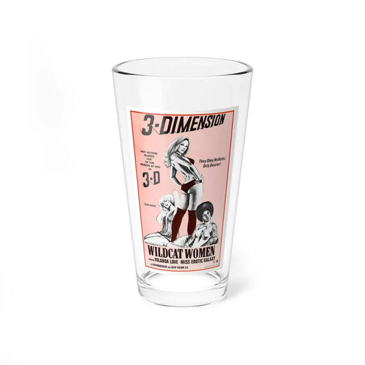 WILDCAT WOMEN (BLACK LOLITA) 1975 Movie Poster - Pint Glass 16oz 16oz - Go Mug Yourself