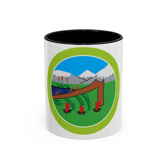 Wilderness Survival (Boy Scout Merit Badge) Accent Coffee Mug 11oz Black - Go Mug Yourself