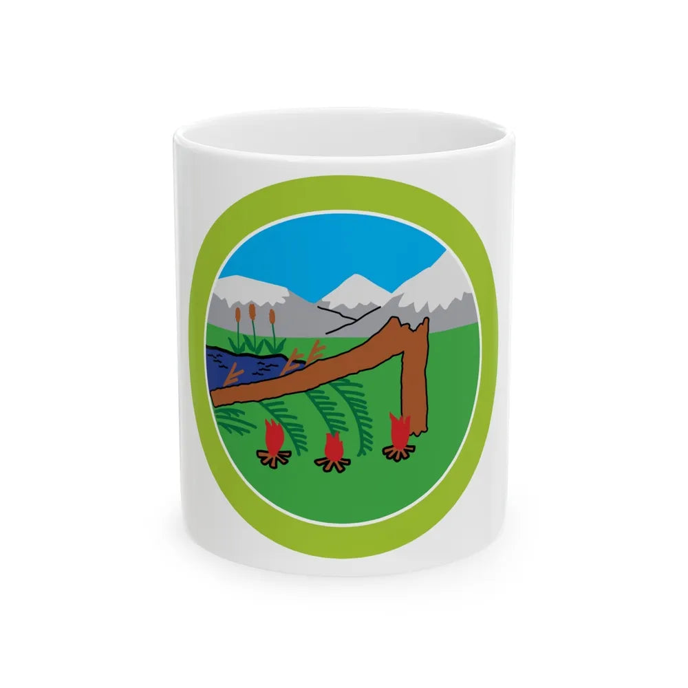 Wilderness Survival (Boy Scout Merit Badge) White Coffee Mug-11oz-Go Mug Yourself