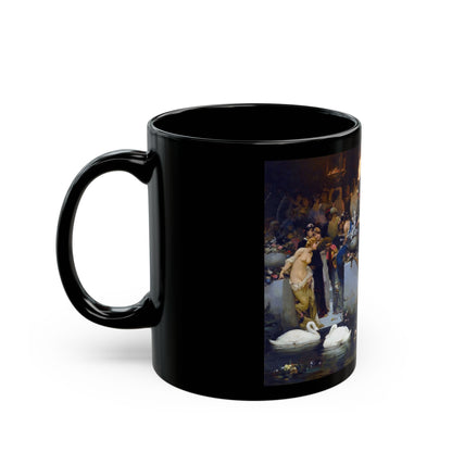 Wilhelm Aleksandrovich Kotarbinski (1849-1921) Roman Orgy - Black Coffee Mug-Go Mug Yourself