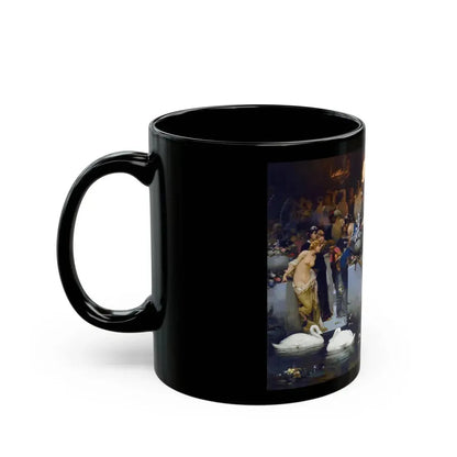 Wilhelm Aleksandrovich Kotarbinski (1849-1921) Roman Orgy - Black Coffee Mug - Go Mug Yourself