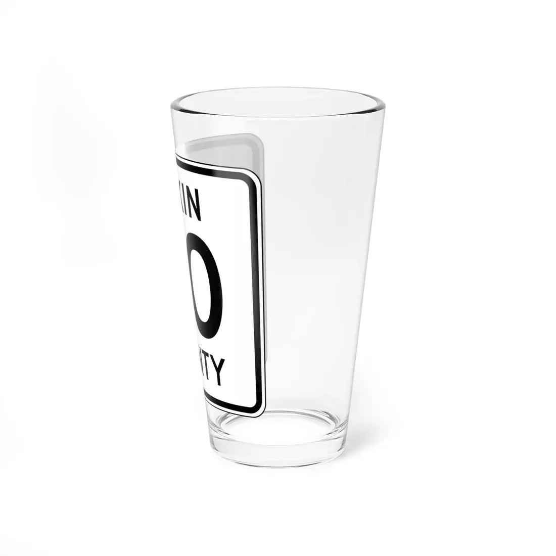 Wilkin County Route 30 MN (Minnesota) (Road Sign) Pint Glass 16oz - Go Mug Yourself