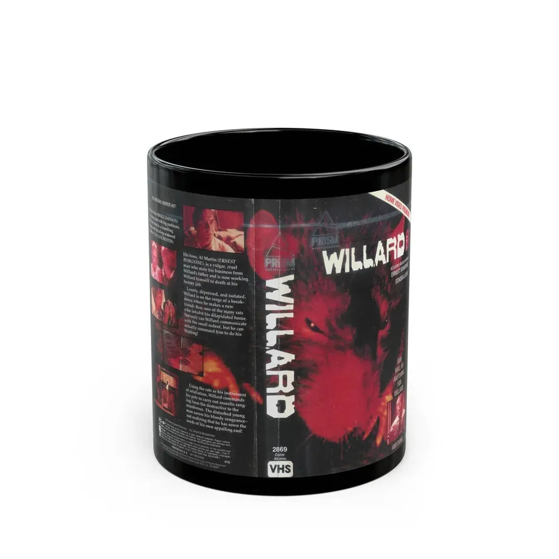 WILLARD (VHS COVER) - Black Coffee Mug 11oz - Go Mug Yourself