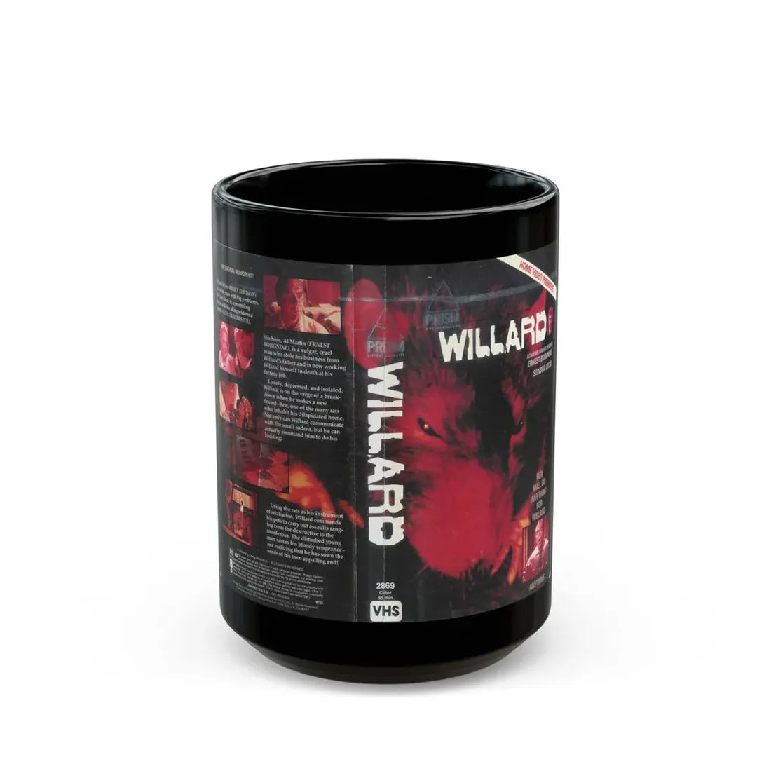 WILLARD (VHS COVER) - Black Coffee Mug 15oz - Go Mug Yourself