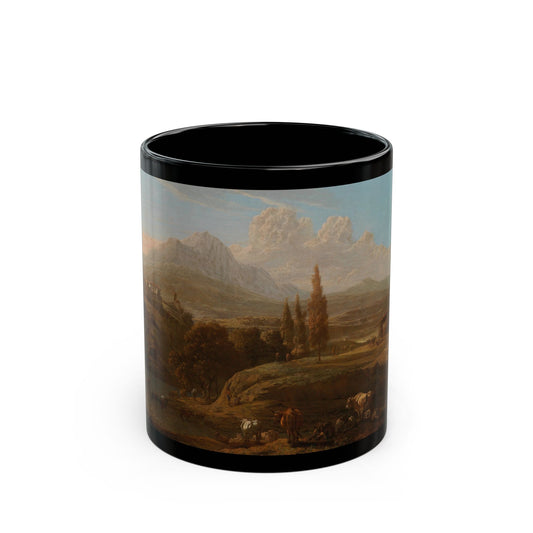 Willem Romeyn (c1624-1694) Landscape in Abruzzo - Black Coffee Mug-11oz-Go Mug Yourself