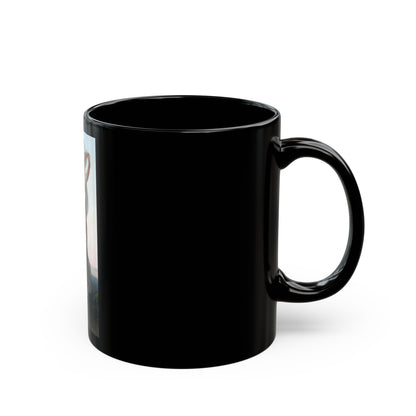 William Adolphe Bouguereau (1825-1905) L'Aurore - Black Coffee Mug-Go Mug Yourself