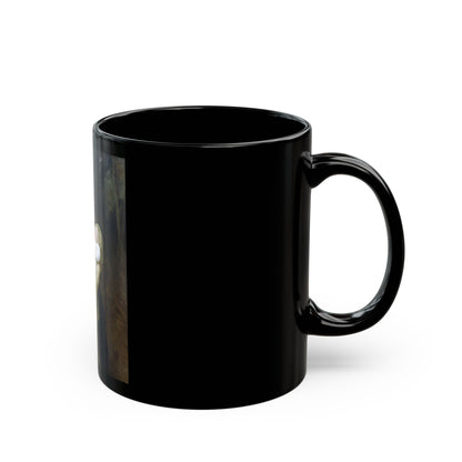 William Adolphe Bouguereau (1825-1905) Maternal Admiration - Black Coffee Mug-Go Mug Yourself