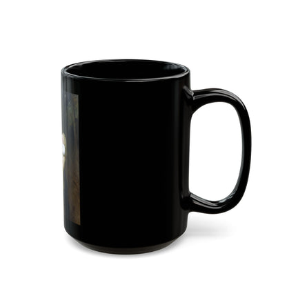 William Adolphe Bouguereau (1825-1905) Maternal Admiration - Black Coffee Mug-Go Mug Yourself