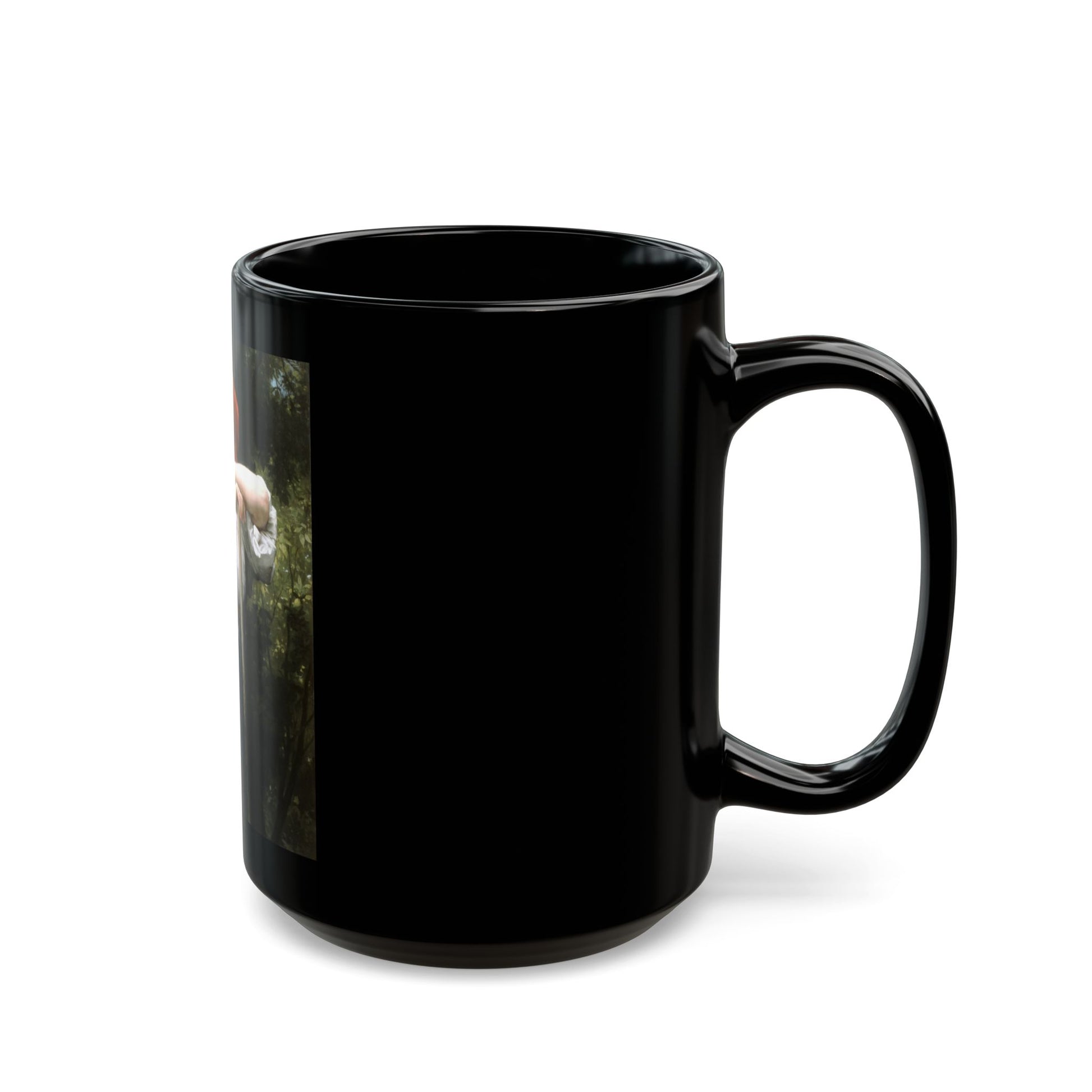 William Adolphe Bouguereau (1825-1905) The Haymaker - Black Coffee Mug-Go Mug Yourself