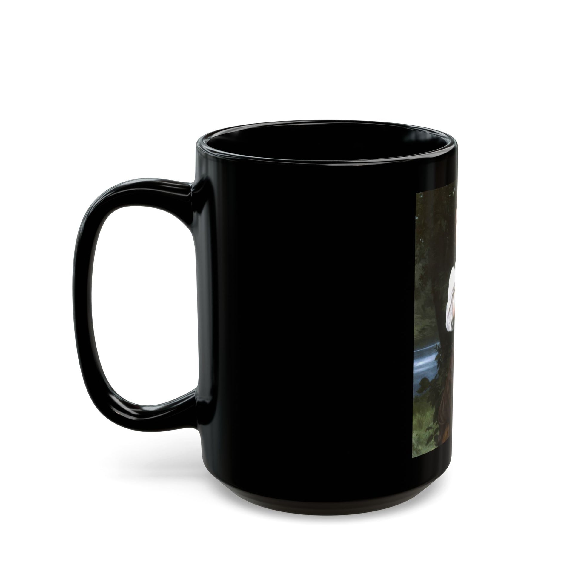 William Adolphe Bouguereau (1825-1905) The Haymaker - Black Coffee Mug-Go Mug Yourself